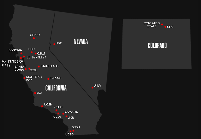 NAK Chapter Map